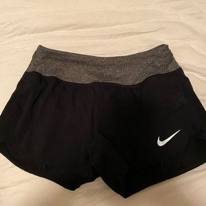 Nike black running shorts